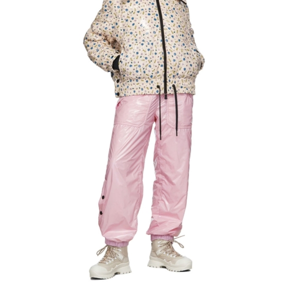 MONCLER GENIUS  Moncler Grenoble Pink Down Printed Chambairy Jacket Sz 2 - Picture 4 of 8